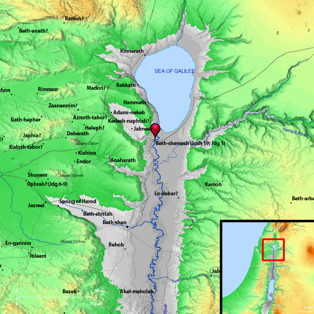 Bible Map: En-hakkore (Beth-shemesh)