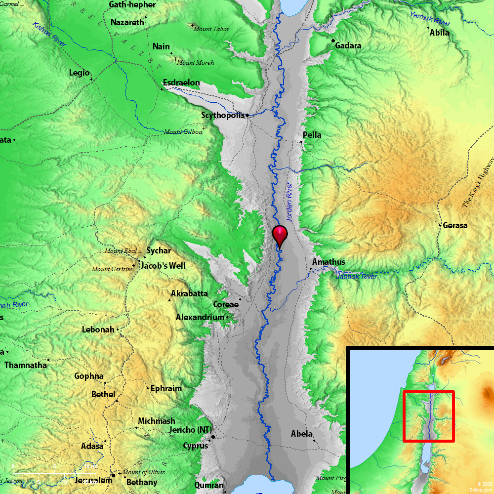 Bible Map: Jordan River